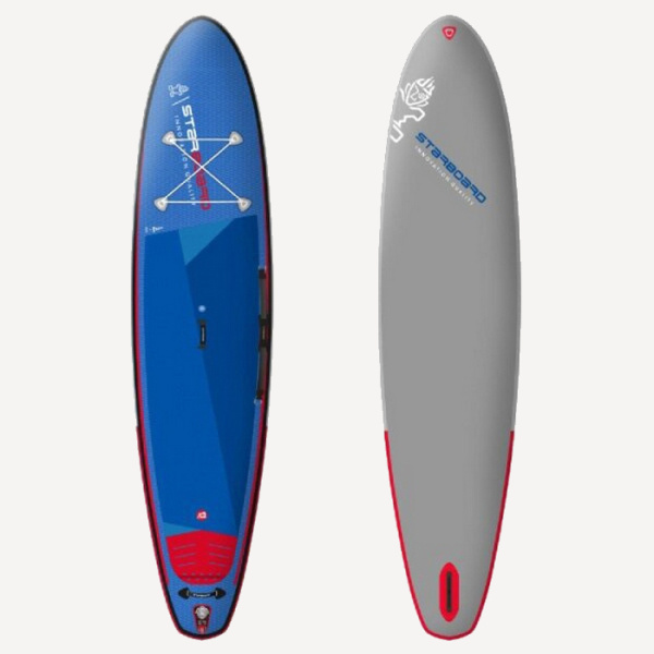 SUP board доска IGO DELUXE SC, 10'8'', 3.4 м (синий/серый; 10'8''; 9.5 кг)